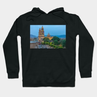 Mexico. Morelia. Cathedral at Twilight. Hoodie